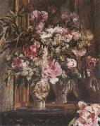Pierre-Auguste Renoir Peonies,Lilacs ad Tulips Norge oil painting reproduction